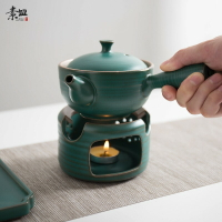 陶瓷泡茶壺單壺煮茶壺功夫泡茶工具大全煮茶器燒水器溫茶爐套裝
