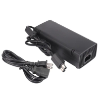 for Xbox 360 Slim AC Adapter Power Supply Brick Power Supply 135W Power Supply Charger Cord for Xbox 360 Slim Console 100-120V