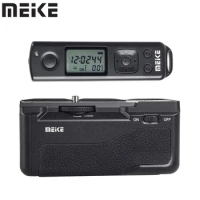 Meike MK-A6600 PRO Vertical Battery Grip Built-in 2.4G LCD Timer Remote Control for Sony A6600 Camera