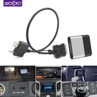 Bluetooth-compatible Car Kit for Hyundai Music Receiver Airdual for Land Rover 30Pin iPod Interface AUX USB Adapter for KIA Soul