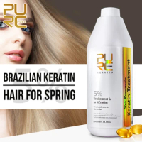 PURC 1000ml Brazilian Keratin Hair Treatment Formalin Smoothing Straightening Softening Nourishing Hair Care