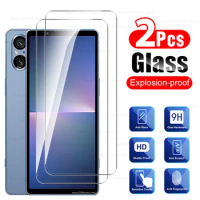 2Pcs Protective Glass For Sony Xperia 5 V 6.1 inches Full Cover Screen Protector For Sony Xperia 5 V Tempered Glass Film Safety