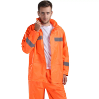 Yellow Rain Clothes Adult Men Raincoat Rain Pants