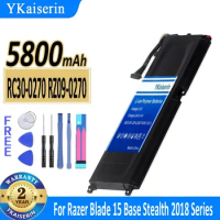 5800mAh YKaiserin Battery for Razer RZ09-03006 E75-R3U1 Blade15 Blade 15 RZ09-0270 RZ09-02705 Base Stealth 2018 Series Notebook