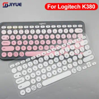 K380 Keyboard Cover For Logitech K380 For Logi Wireless Silicone Protector Skin Case Film TPU Shell English Korean Clear Pink