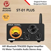 Douk Audio ST-01 PLUS HiFi Bluetooth TPA3255 Digital Amplifier VU Meter Turntable Audio Stereo Amp