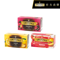 【Twinings 唐寧茶】茶包 25包x1盒★(綜合野莓/檸檬/香草菊蜜)