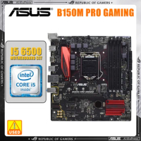 LGA 1151 Motherboard Set Asus B150M PRO Gaming Motherboard+ i5 6500 CPU Intel B150 M.2 USB3.0 PCI-E 3.0 Micro ATX