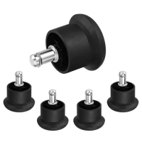 PU Chair Caster Wheels Chair Wheels Stopper Fixed Castors Office Chair Foot Glides Convert Swivel Office Chair With Casters
