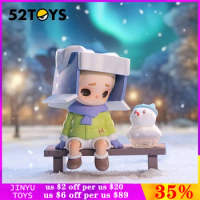 Original 52TOYS NOOK Waiting In Winter Series Limited Edition Cute Cartoon Action Anime Figure Toy Designer Doll Collection Gift