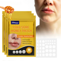 240Pcs Cold Sore Honey Patch Remove Mouth Ulceration Blisters Herpes Sticker Fungal Infection Pain Relief Medical Plaster