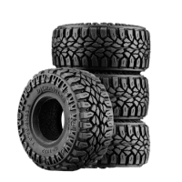 DJ 4pcs Micro Crawler 1.0 Inch Tires Soft Mud Terrain Tires Upgrade for Axial SCX24 Bronco Gladiator Deadbolt FCX24 Enduro24