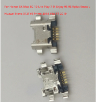 5-100pcs Charging Pin Port Connector For Honor 8X Max 8C 10 Lite Play 7 9i Enjoy 9S 9E 9plus 9max Hu