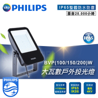 Philips 飛利浦 LED大瓦數戶外投光燈 探照燈 投射燈(BVP153 150W)