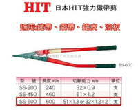 【台北益昌】日本 HIT SS-600 600mm 鐵帶剪 剪鐵鉗 鐵片鉗 鐵帶 鋼帶 鐵皮 浪板