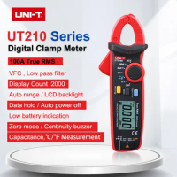 UNI-T Clamp Meter Digital UT210E UT210D AC Current Mini Clamp Multimeter True RMS Pliers Ammeter Auto Range