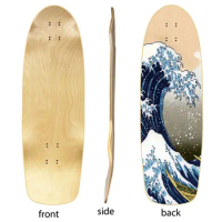 30" Blank Surf Skate Deck, Deep Concave Surfskate Board, Maple, Land Carving, Deck Parts, DIY Skateboard Supply