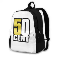 The Greatest Curtis 50cents Rapper Tee Large Capacity Fashion Backpack Laptop Travel Bags Music 16bar Dubs Bit To Bit Black