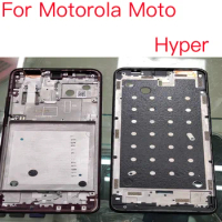 1PCS NEW For Motorola Moto Hyper Front Frame Screen Supporting Housing Chassis Middle Bezel Replacement