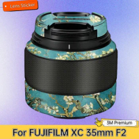 For FUJIFILM XC 35mm F2 Lens Sticker Protective Skin Decal Vinyl Wrap Film Anti-Scratch Protector Coat XC35mm F/2 XC35 XC35MM