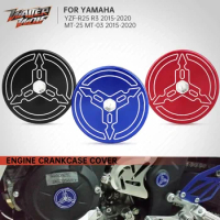 Motorbike Left Engine Guard Screw For YAMAHA YZF R3 R25 MT03 MT25 MT 03 25 2014-2023 Motorcycle Accessories Crankcase Cover CNC