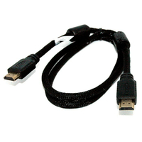 fujiei HDMI公對公高清數位影音傳輸線 (1M) 鍍金接頭 編織線 雙磁環 高屏蔽