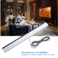 For Wii Sensor Bar Wired Receivers IR Signal Ray USB Plug Replacement for Nitendo Remote for WII/WIIU