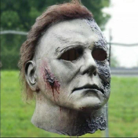 Michael Myers Mask 1978 Halloween Movie Latex Mask Realistic Horror Mask Scary Cosplay Mask Costume Party Mask