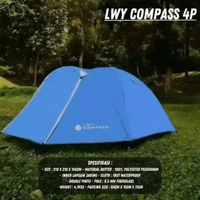SKY - Tenda Tendaki Borneo 4 | Moluccas 4 | Tenda Compass 4P Kapasitas 4 orangTendaki Borneo 4 Doubl