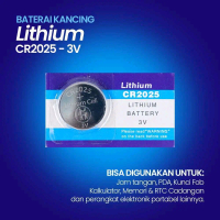 Baterai Batre Kancing Lithium Battery CR2025 3V 5 PCS