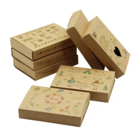 20pcs new Kraft Paper Soap/Flower Drawer Boxes Wedding Party Candy Gift Box for Handmade Soap Craft Jewel Packaging Kraft Box