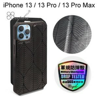 【apbs】浮雕感軍規防摔立架皮套 [潮水] iPhone 13 / 13 Pro / 13 Pro Max