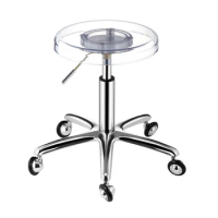 Bar stool design, plastic adjustable transparent bar stool