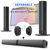 Wireless Column Soundbar Bluetooth Speaker Powerful 3D Music Sound bar Home Theater Aux 3.5mm rca TF card For TV PC