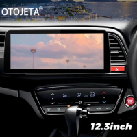 12.3inch Wide Screen Android 13 Car Video Player Radio Stereo For Honda VEZEL HRV 2015 2018 RHD GPS Multimedia Carplay Head Unit