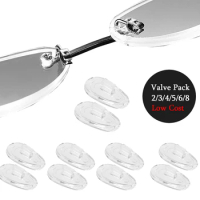 2/3/4/5/6/8 Pairs Nose Pads for Oakley Plaintiff Squared OO4063 Sunglasses Frame, Clear Replacement 