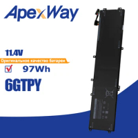 Apexway 6GTPY H5H20 Laptop Battery For DELL XPS 15 9570 9560 7590 For DELL Precision 5520 5530 Series Notebook