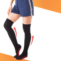 【COMESAN 康森】石墨烯229美型纖腿壓力襪 2雙入(壓力襪 能量點 穴道按摩 立體包覆 透氣耐穿)