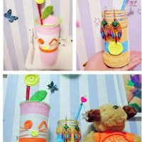 24 Bundles Colorful Paper Ropes Handmade Gift Link Paper Tag Jute DIY Craft Educ