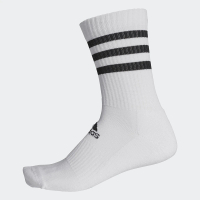 【adidas 愛迪達】3-STRIPES 中筒襪 3 雙入(男/女 訓練襪 白FH6628/黑FH6629)