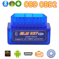OBD2 OBD ii Wireless V2.1 Super Mini ELM327 Bluetooth Interface Car Scanner Diagnostic Tool ELM 327 For Android Torque Windows