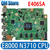 For VivoBook 14 ASUS Laptop E406SA E406SAS Laptop Motherboard With E8000 N3000 N3710 CPU 4GB RAM 64GB/128GB SSD