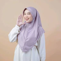 Bergo Hamidah Hyget Balone - Bergo Syar'i Polos Nyaman Dengan 17 Pilihan Warna Lilac