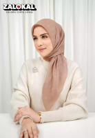 Buttonscarves Monogram Voile Square - Misty Rose