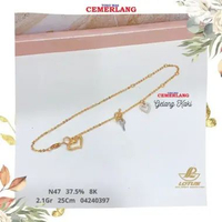 GELANG KAKI EMAS 375 8K 25CM 2.1 04240397