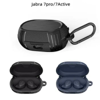 Carbon fiber Case for Jabra Elite 7 pro Active 75T Earphone Box Cover TPU Bluetooth Wireless Protect Case for Elite7pro 7Active