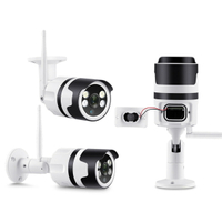 塗鴉攝像頭室內 防水攝像機wifi camera室外 家用攝像頭 監控器室外 無線夜視攝像機 110V專用電壓