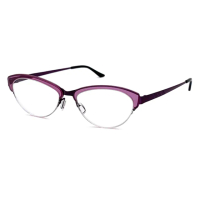 【SUNS】半框光學眼鏡 文青薄鋼鏡框 時尚紫框 15219高品質光學鏡框