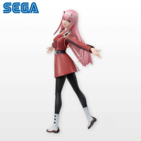 Qwiooe Original Genuine Sega Anime Darling In the Franxx Figure 19cm Zero Two 02 PVC Action Figure Collection Model Toys Gifts