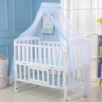 Bedroom Curtain Nets Mosquito Net For Crib Newborn Infants Bed Folding Canopy Tent Portable Babi Kids Bedding Suapplies